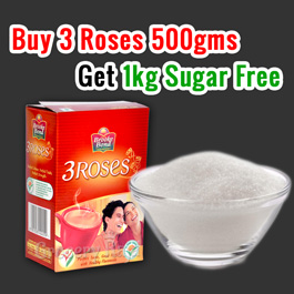 Buy 3 Roses and Get Sugar FREE