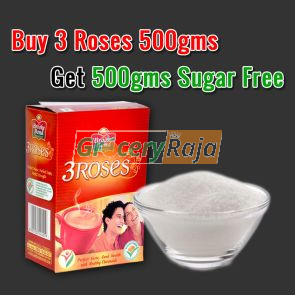 Buy 3 Roses Tea 500 gms & Get 500 gms Sugar FREE