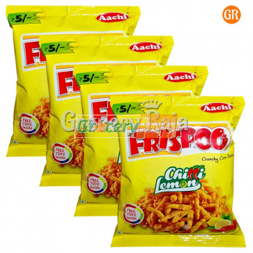 Aachi Frispoo Crunchy Corn Sticks - Chilly Lemon  Rs. 5 (Pack of 4)