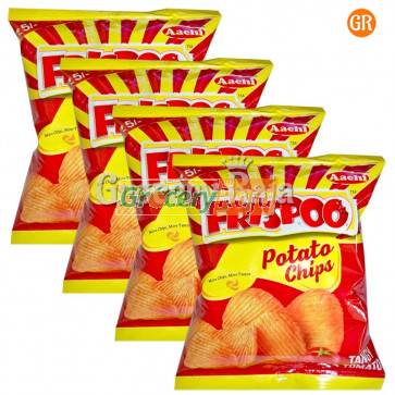 Aachi Frispoo Potato Chips - Tangy Tomato Rs. 5 (Pack of 4)