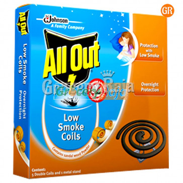 All Out Low Smoke Coil 10 nos Carton