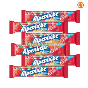Alpenliebe Cream Strawberry Flavor Lollipop Rs. 5 (Pack of 6)
