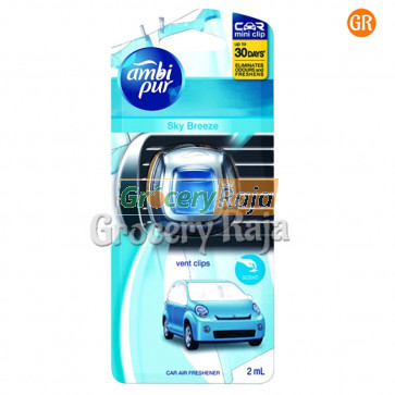 Ambi Pur Sky Breeze Vent Clip Car Air Freshener 2 ml