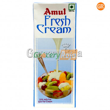 Amul Fresh Cream 200 ml Carton