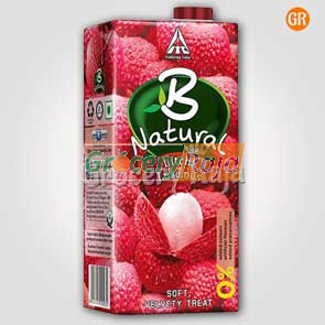 B Natural Litchi Juice 1 Ltr