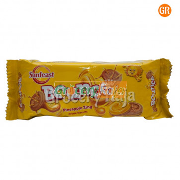 Sunfeast Bounce Pineapple Zing Creme Biscuits Rs. 10