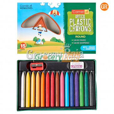 Camel Plastic Crayons - 12 Shades