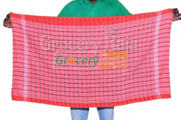 Red Kuttralam Nool Towel 55"X28"