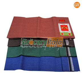 Vandu Cotton Lungi CHECKERED - UnStitched 1 pc