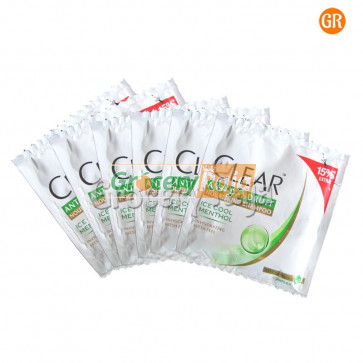 Clear Anti Dandruff Ice Cool Menthol Shampoo Rs.3 Sachet (Pack of 6)
