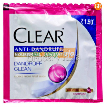 Clear Anti Dandruff Shampoo Dandruff Clean Rs. 2 Sachet (Pack of 6)