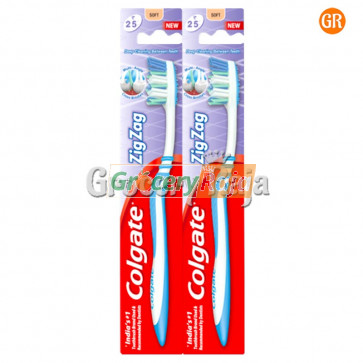 Colgate Zigzag Toothbrush - Medium 2 pc