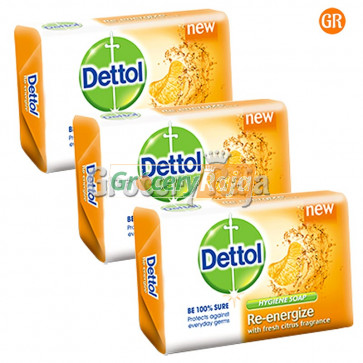 Dettol Re Energize Soap 125 gms (Pack of 3)