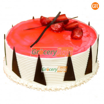 Donuts Strawberry Cake Butter Cream 1 Kg - Single Layer
