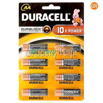Duracell AA 10x Battery 8 nos