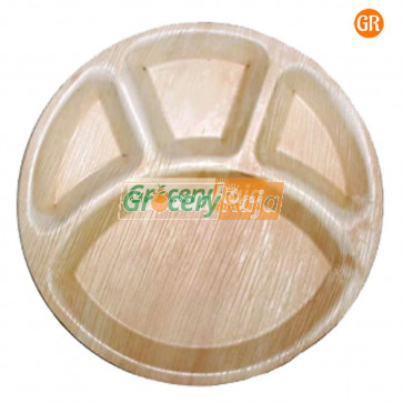 Pakku Matta Plates with Partition Disposable Plates 50 nos