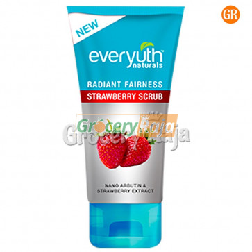 Everyuth Radiant Fairness Scrub - Strawberry 50 gms