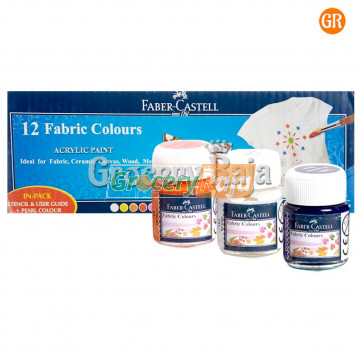 Faber Castell Fabric Colours - 12 Shades