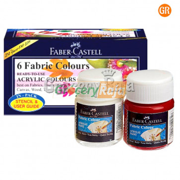 Faber Castell Fabric Colours - 6 Shades