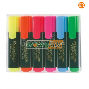Faber Castell Highlighter Marker Pen - Pack of 5 Colors