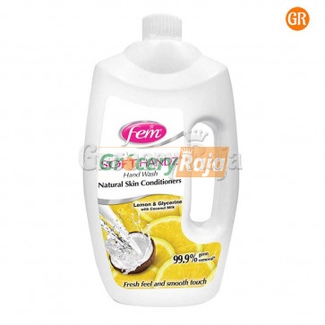 Fem Soft Handz Lemon & Glycerine Hand Wash 900 ml