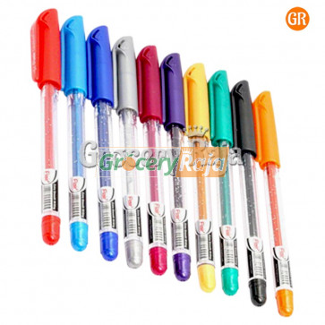 Flair Glitter Gel Pen - 10 Colors