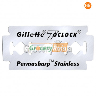 Gillette 7'o Clock Permaship Stainless 5 Blades