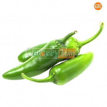 Pachai Milagai - Green Chillies Kundu (பச்சை மிளகாய்) 100 gms