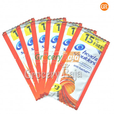 Head & Shoulders Anti Dandruff Anti Hair Fall Shampoo Rs. 3 Sachet (Pack of 6)