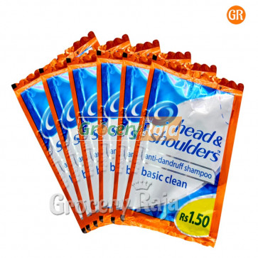 Head & Shoulders Anti Dandruff Shampoo Rs. 2 Sachet (Pack of 6)