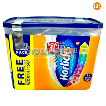 Horlicks Classic Malt 500 gms Refill Pack (Pack of 2)