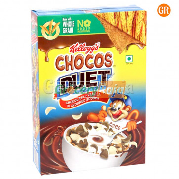 Kelloggs Chocos Duet Chocolaty + Vanilla Flavour 375 gms