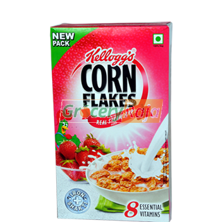 Kelloggs Real Strawberry Puree Corn Flakes 575 gms