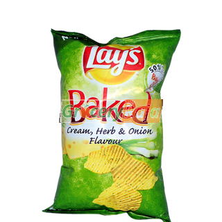 Lays Baked Cream, Herb & Onion 65 gms