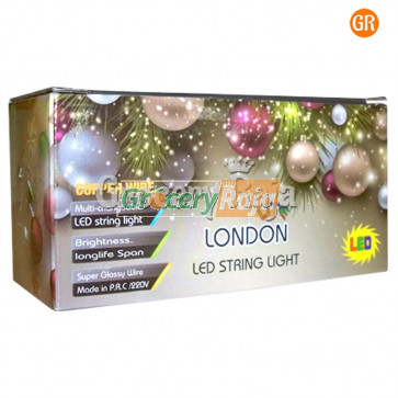 LED String Light Multicolor Black Wired 5 Meters