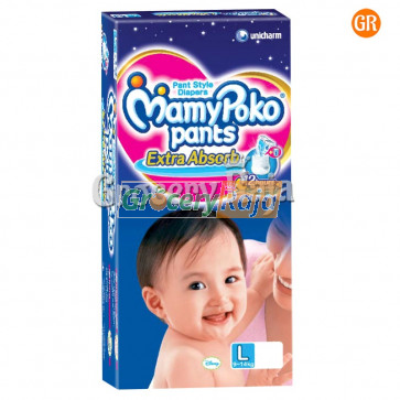 Mamy Poko Pant Style Diapers Large 9-14 kg 4 Diapers