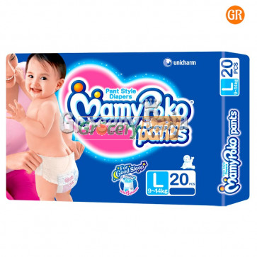 Mamy Poko Pant Style Diapers Large 9-14 kg 20 Diapers