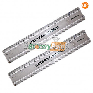 Nataraj Scale 15 cm Transparent (Pack of 2)