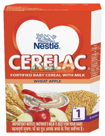 Nestle Cerelac with Milk Wheat Apple Stage 1