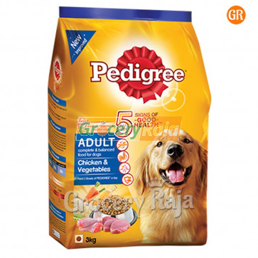 Pedigree Dog Food with Chicken & Vegetables - Adult 3 Kg