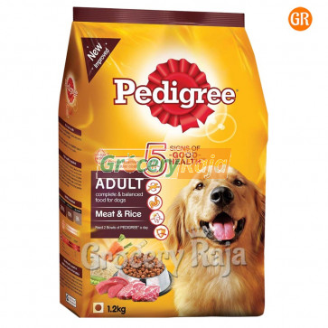 Pedigree Dog Food with Meat & Rice - Adult 1.2 Kg