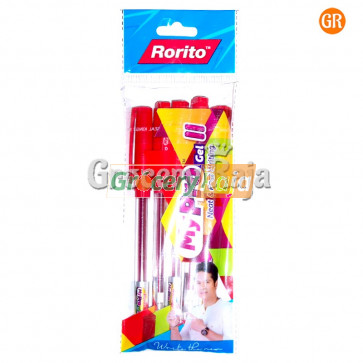 Rorito My Pro Gel Pen II - Red Rs. 6 (Pack of 5)