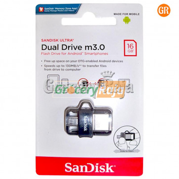 SanDisk Ultra Dual 16GB USB 3.0 OTG Pen Drive [40 CARDS]
