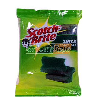 Scotch Brite Thick Scrub Pad 7.5cm X 10 cm 1 pc