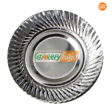 Silver Paper Plates No 7 (35 pcs)