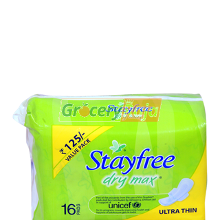 Stayfree Dry Max Ultra Thin Sanitary 16 Pads