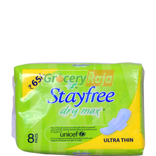 Stayfree Dry Max Ultra Thin Sanitary 8 Pads