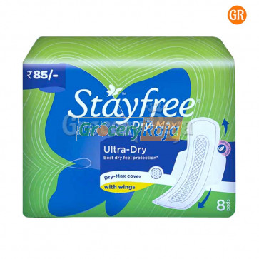 Stayfree Sanitary Napkins - Dry Max 8 Pads