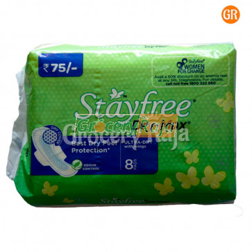Stayfree Dry-Max Ultra Dry With Wings 8 Pads