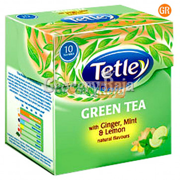 Tetley Green Tea - Ginger Mint and Lemon 100 Tea Bags
